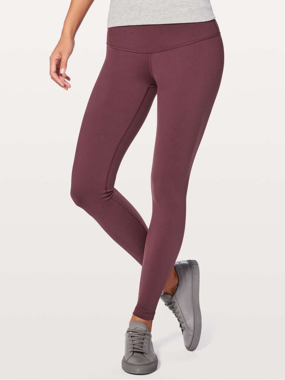 Lululemon Wunder Under Low-Rise Tight Luon 28" Redwood Burgundy Leggings